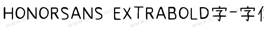 HONORSANS EXTRABOLD字字体转换